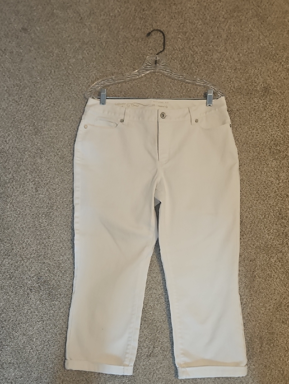 Coldwater Creek White Capri  Women's Jeans Size 10
